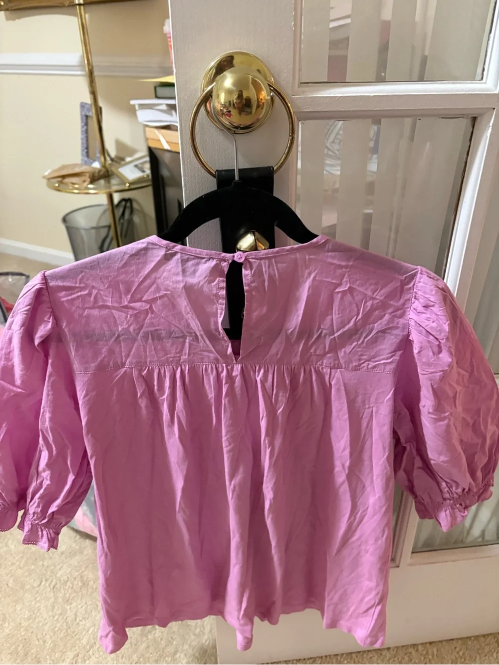 J. Crew Puff-Sleeve Cotton Blouse